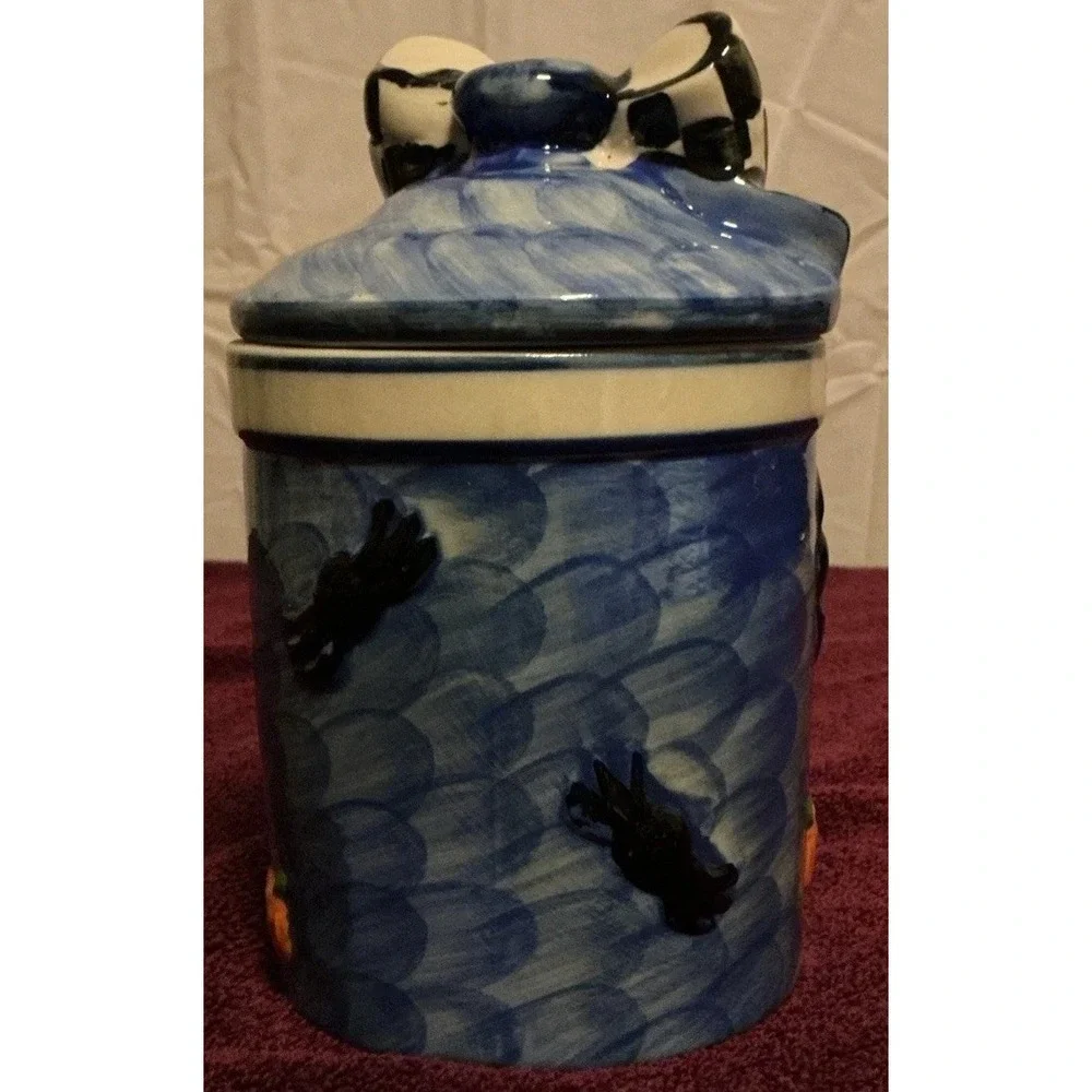 Ceramic Halloween Cookie Jar‎ With Witchs Brew Design